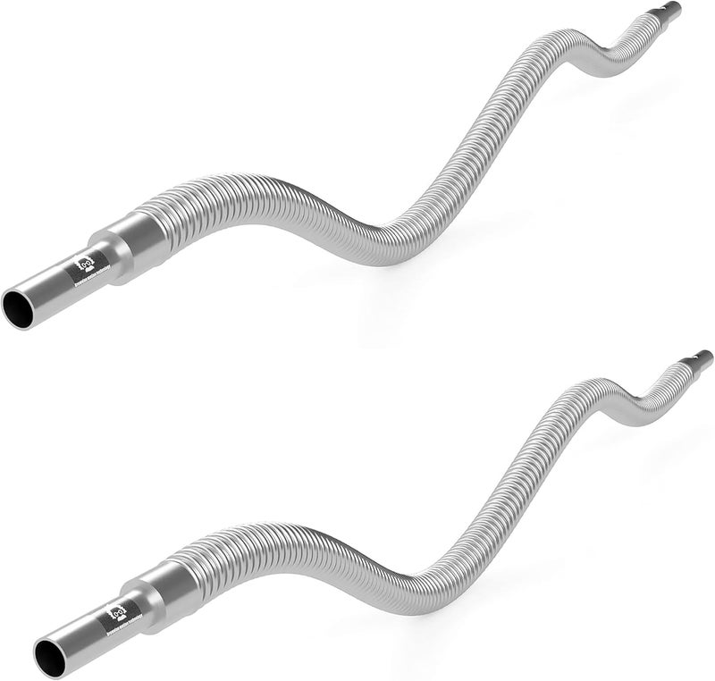 BROWNIAN MOTION TECHNOLOGY 1/4" OD Tube weldable end, small Size Bellow Hose fit swagelok Compression Fittings (tube ending OD = 1/4", end to end length = 4ft, Pack of 2pcs) - Image 2